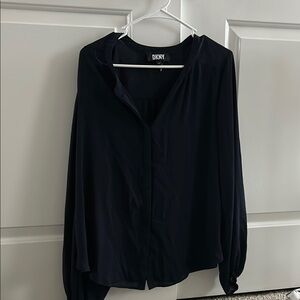 DKNY Women's Black Blouse